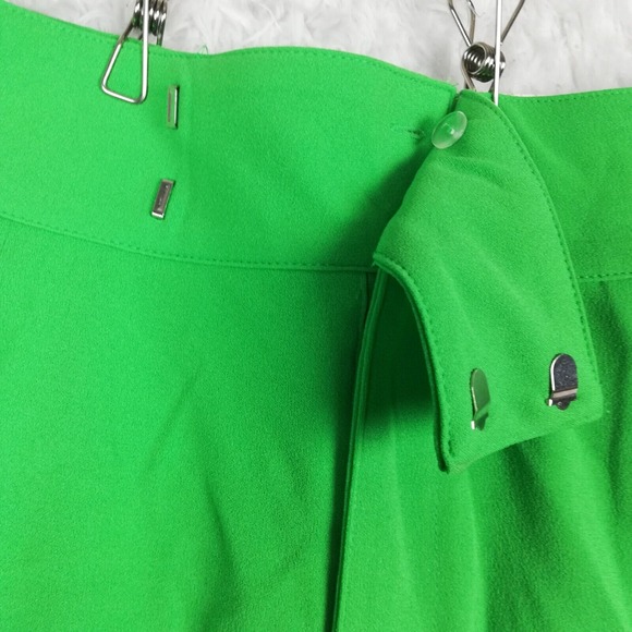 Sincerely Jules Womens Shorts Trouser Pleated High Rise Green 3 New - Picture 9 of 9